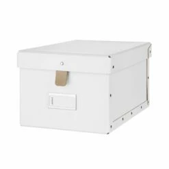 Box Lasche Breit Weiß