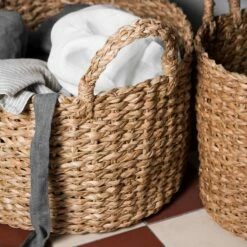 Korb Abaca Rund Griff -GRANIT Verkäufe 301177 14672