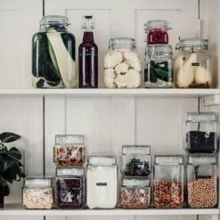 Glasdose Rechteckig 0,8L 13 Glasdose Rechteckig 0,8L -GRANIT Verkäufe 302359 35007