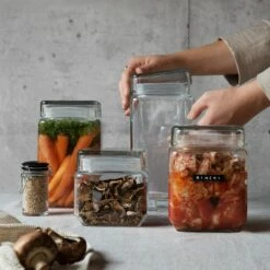 Glasdose Rechteckig 1,6L 10 Glasdose Rechteckig 1,6L -GRANIT Verkäufe 302361 17469