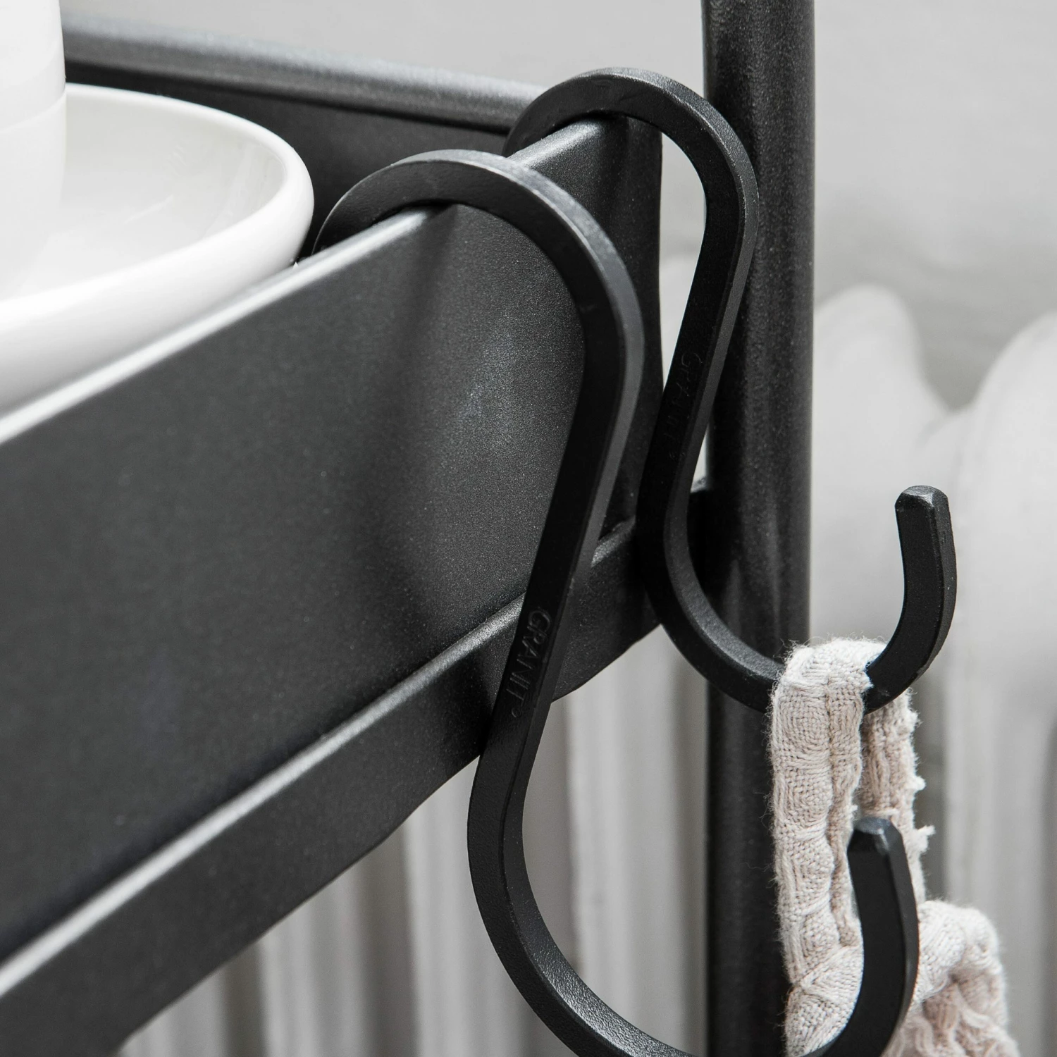 S-Haken Eisen 10 Cm Schwarz 6 S-Haken Eisen 10 Cm Schwarz – Bild 4