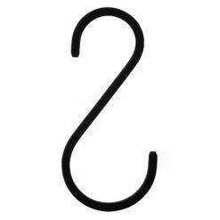 S-Haken Eisen 10 Cm Schwarz