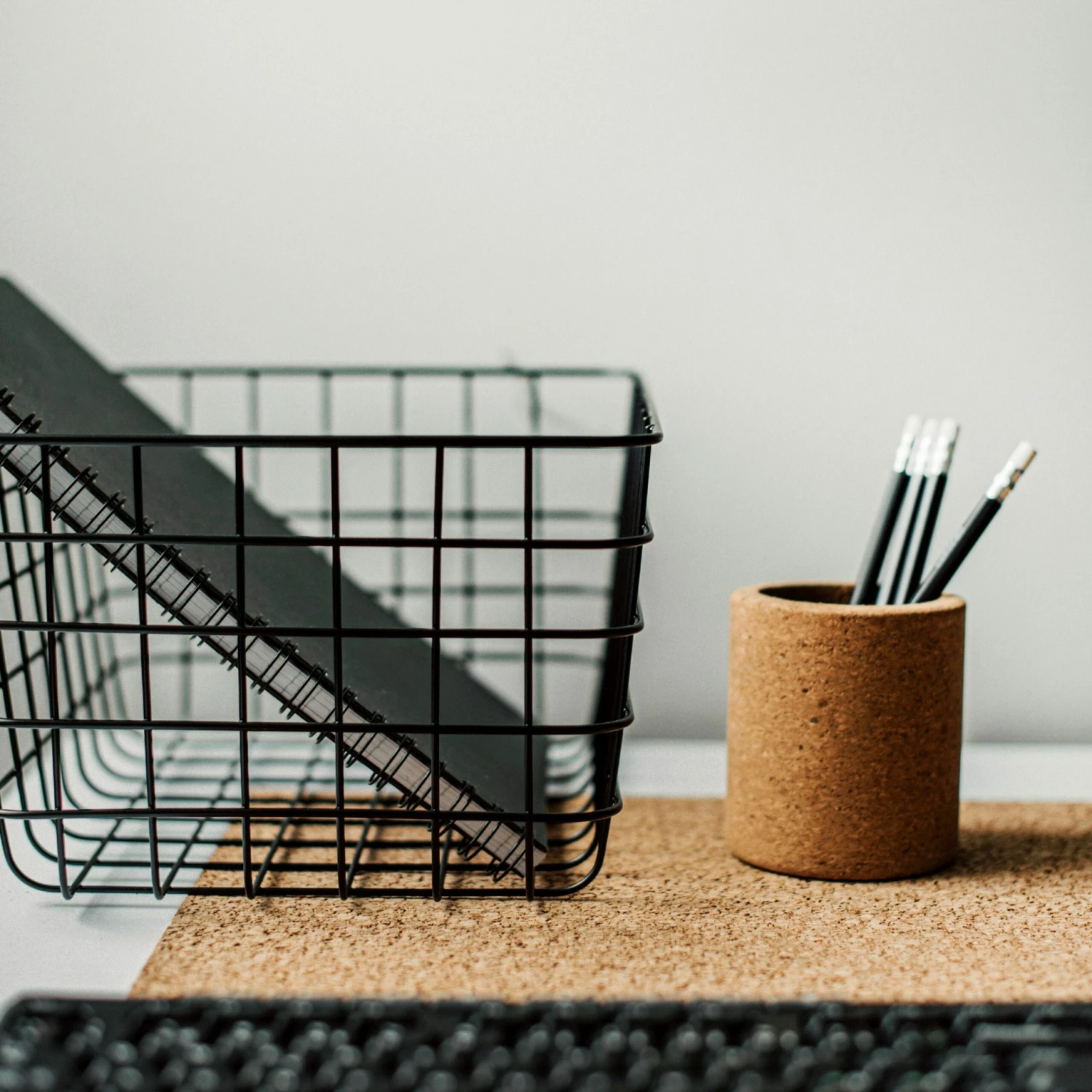 Korb Draht Groß Schwarz 5 Korb Draht Groß Schwarz – Bild 3