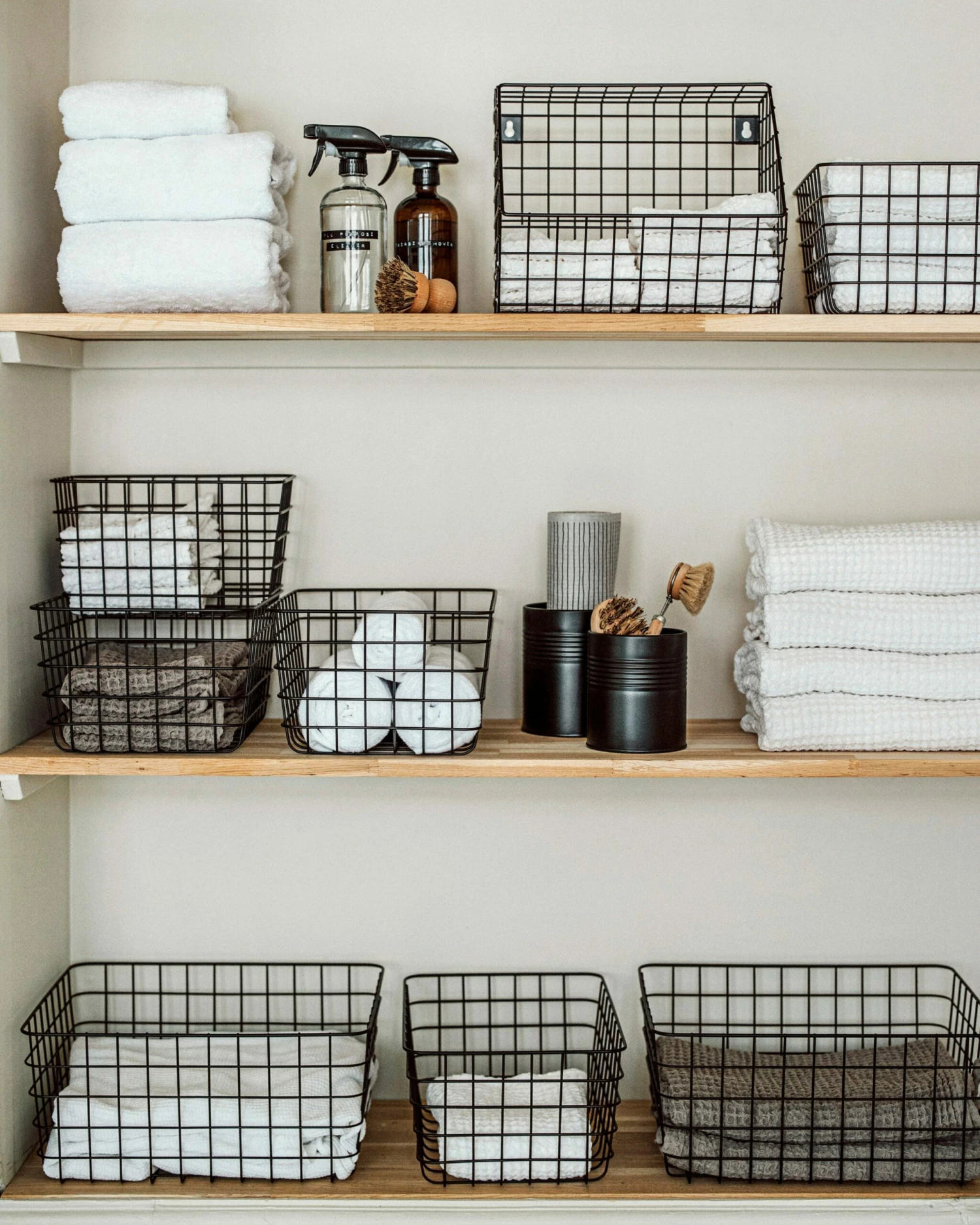 Korb Draht Groß Schwarz 7 Korb Draht Groß Schwarz – Bild 5