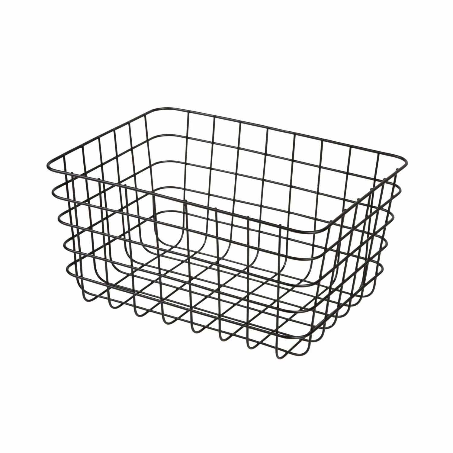 Korb Draht Groß Schwarz 3 Korb Draht Groß Schwarz