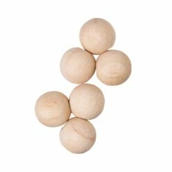 Magnet Holz Rund 6er-Pack