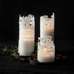 Kerze 7x15cm Weiß 10 Kerze 7x15cm Weiß -GRANIT Verkäufe 372677 15639