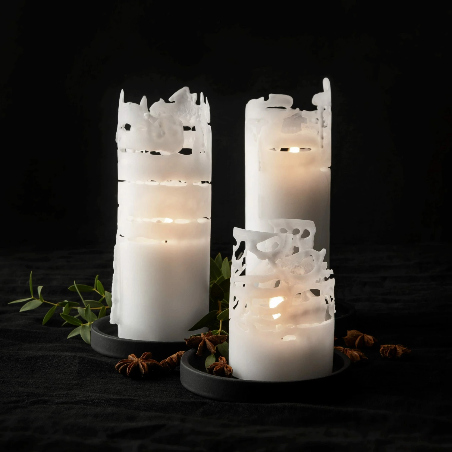 Kerze 7x15cm Weiß 5 Kerze 7x15cm Weiß – Bild 3