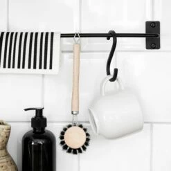 Spülbürste Holz Schwarz -GRANIT Verkäufe 373342 15691