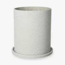 Blumentopf/Teller Polystone Groß Weiß