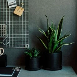 Blumentopf/Teller Polystone Mittel Schwarz 11 Blumentopf/Teller Polystone Mittel Schwarz -GRANIT Verkäufe 373917 28814 1