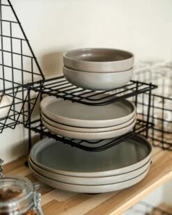 Regal Ecke 2 Ebenen Schwarz -GRANIT Verkäufe 374372 37621