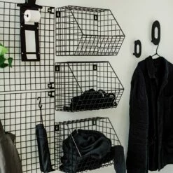 Wandkorb Für Gitternetz 22x30 Cm Schwarz -GRANIT Verkäufe 374701 35526