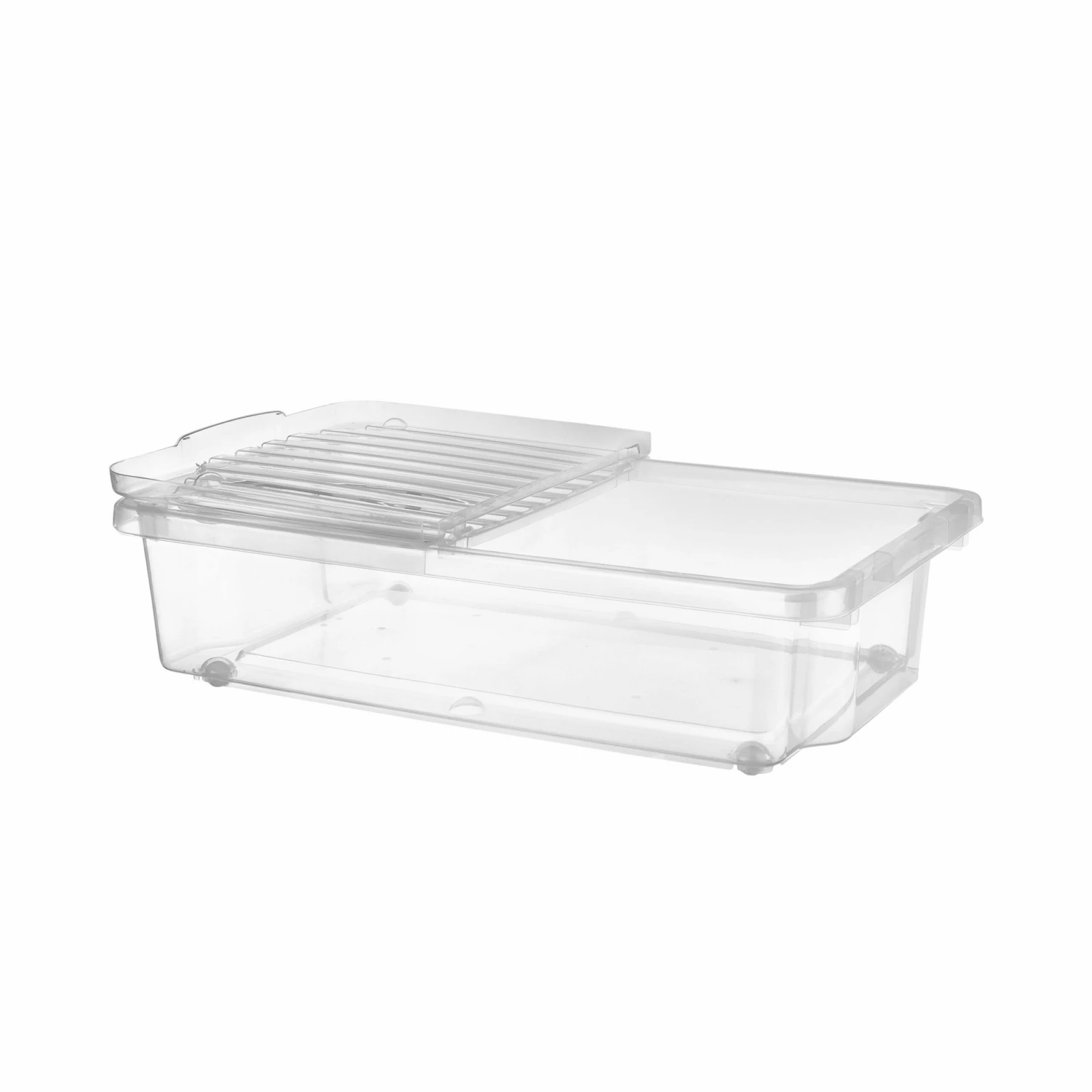 Unterbett-Aufbewahrungsbox Plastik 55L 4 Unterbett-Aufbewahrungsbox Plastik 55L – Bild 2