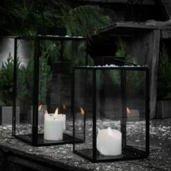 Laterne Metall Schwarz Groß -GRANIT Verkäufe 375212 17631 3