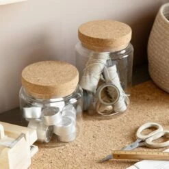 Glasgefäß Korkdeckel Klein 9 Glasgefäß Korkdeckel Klein -GRANIT Verkäufe 375278 20941