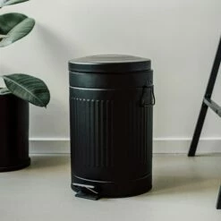 Pedal-Eimer Metall Schwarz 12 L -GRANIT Verkäufe 375683 35557