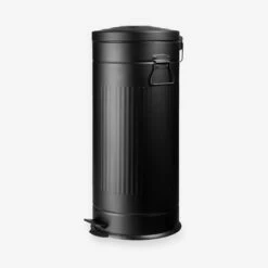 Pedal-Eimer Metall Schwarz 30 L