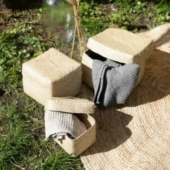 Korb Seegras Deckel 22x22cm -GRANIT Verkäufe 375731 20304 3