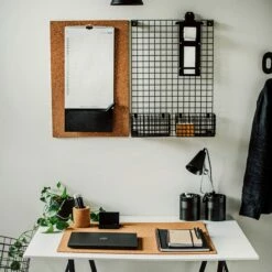 Aufbewahrungstafel Gitternetz 60 X 42 Cm Schwarz -GRANIT Verkäufe 375888 35519