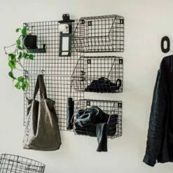 Aufbewahrungstafel Gitternetz 60 X 42 Cm Schwarz -GRANIT Verkäufe 375888 35528