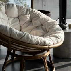 Sitzkissen Groß Rund Cremefarben -GRANIT Verkäufe 376171 17041 1