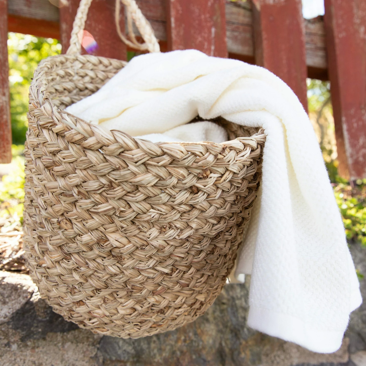 Wandkorb Rund Seegras Groß 6 Wandkorb Rund Seegras Groß – Bild 4