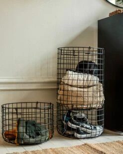 Korb Stapelbar Klein Schwarz -GRANIT Verkäufe 376332 37626