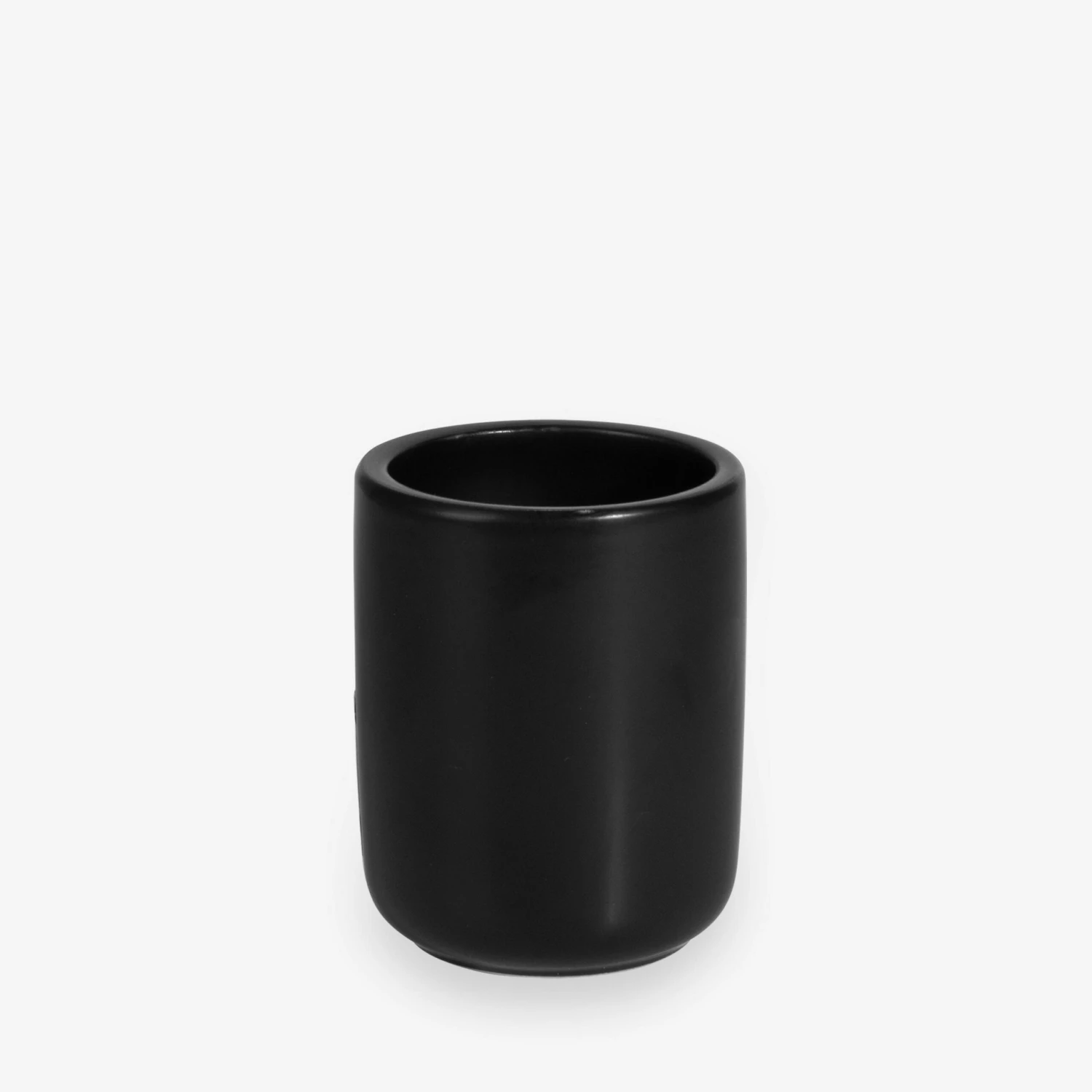 Zahnbürstenbecher Mattschwarz 3 Zahnbürstenbecher Mattschwarz