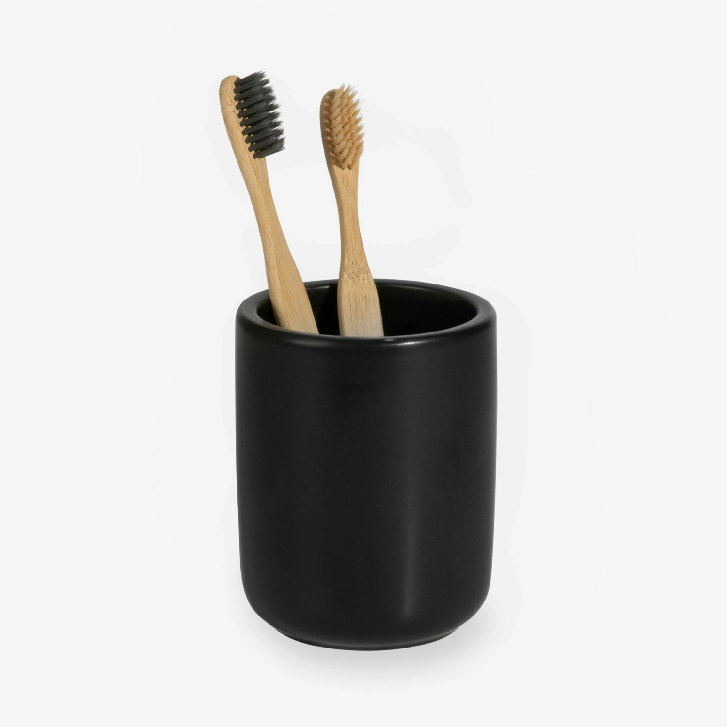 Zahnbürstenbecher Mattschwarz 4 Zahnbürstenbecher Mattschwarz – Bild 2