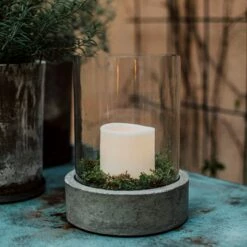 Sturmlaterne Zement/Glas -GRANIT Verkäufe 400335 30882