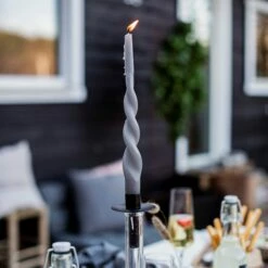 Kerzenhalter Flasche Kronleuchterkerze Schwarz -GRANIT Verkäufe 400417 25736