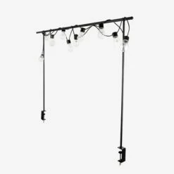 Tischstange Mit Klemme 140-250 Cm Schwarz