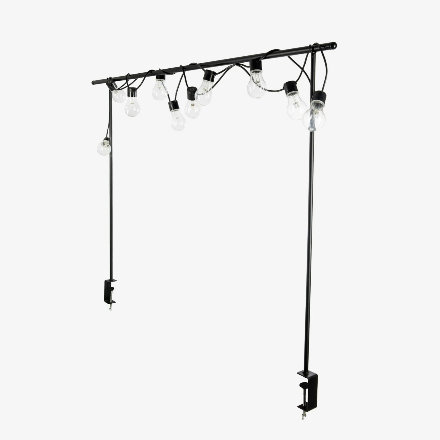 Tischstange Mit Klemme 140-250 Cm Schwarz 3 Tischstange Mit Klemme 140-250 Cm Schwarz