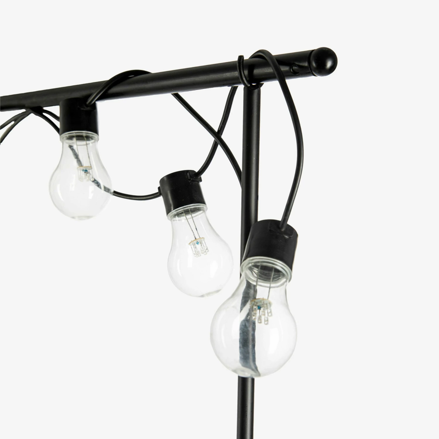 Tischstange Mit Klemme 140-250 Cm Schwarz 4 Tischstange Mit Klemme 140-250 Cm Schwarz – Bild 2