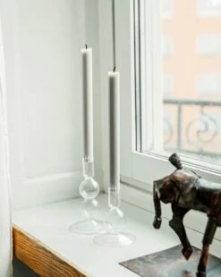 Kerzenständer Glas Zepter Hoch -GRANIT Verkäufe 400546 36427