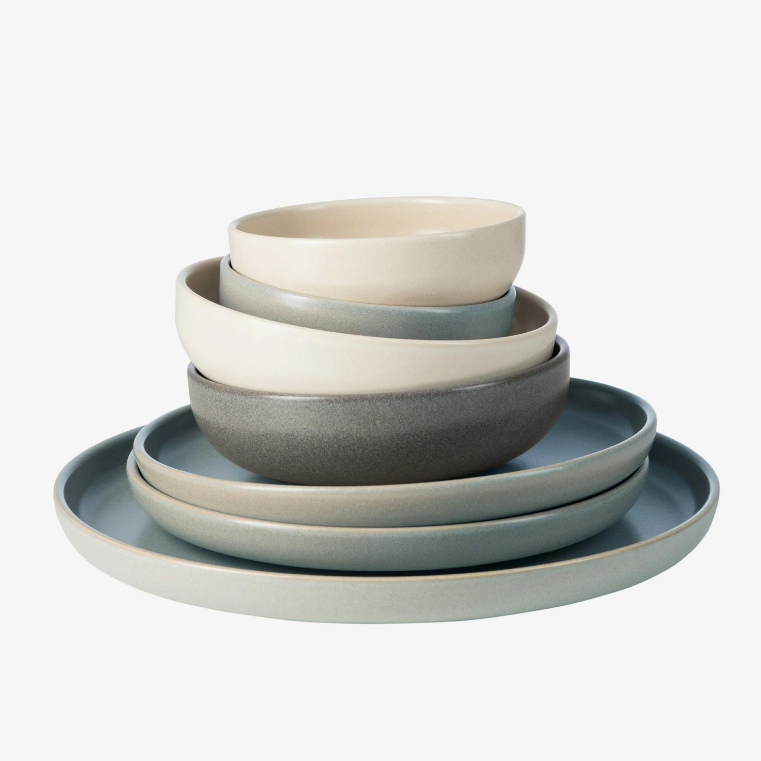 Teller Bruno Steingut 28 Cm Grau 6 Teller Bruno Steingut 28 Cm Grau – Bild 4