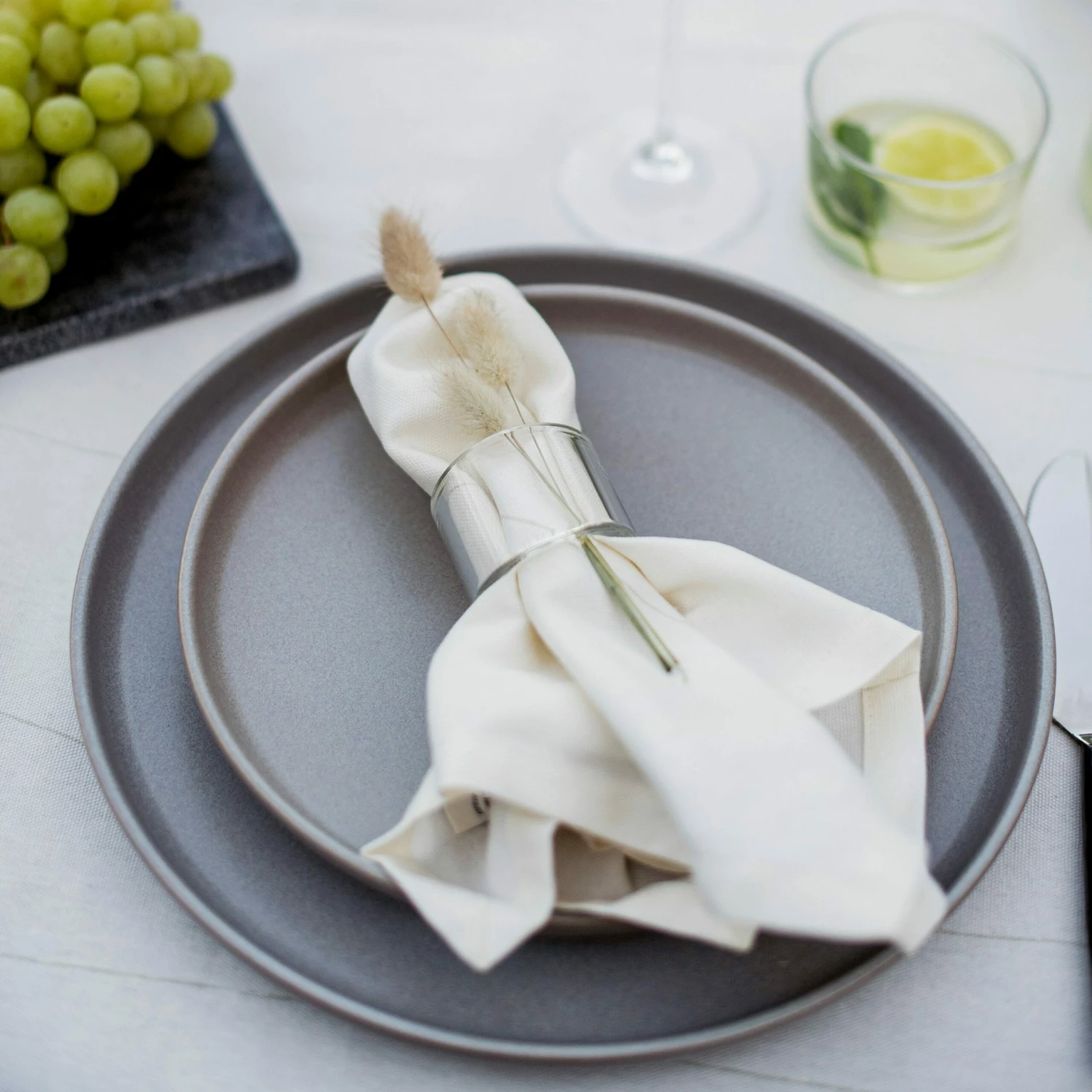 Teller Bruno Steingut 22 Cm Grau 7 Teller Bruno Steingut 22 Cm Grau – Bild 5