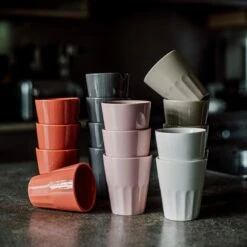 Becher Porzellan Sandbeige -GRANIT Verkäufe 400737 28721