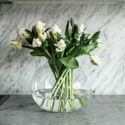 Tulpenvase Blase Ø 27 Cm H 22 Cm Klarglas -GRANIT Verkäufe 400904 34139