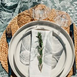 Tablett Jute Ø 35 Cm -GRANIT Verkäufe 400938 34654