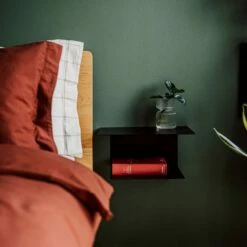 Nachttisch Wandhängend Metall Schwarz 12 Nachttisch Wandhängend Metall Schwarz -GRANIT Verkäufe 400978 29368