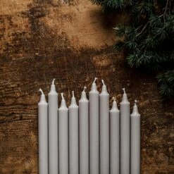 Kronleuchterkerze Stearin Sand -GRANIT Verkäufe 401093 30514