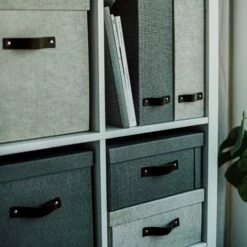 Storage Box High Canvas Dark Grey 12 Storage Box High Canvas Dark Grey -GRANIT Verkäufe 401186 28861