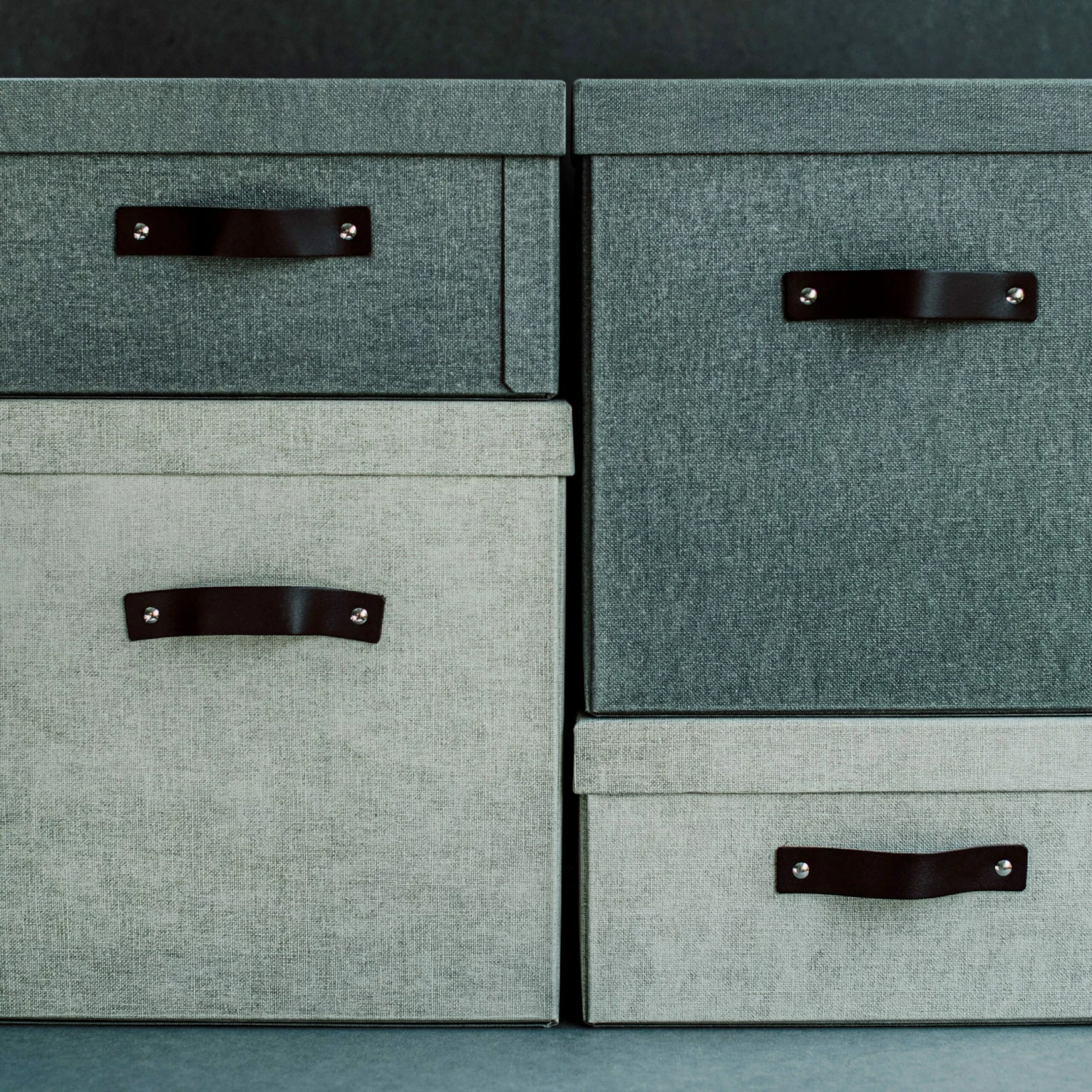 Storage Box High Canvas Dark Grey 8 Storage Box High Canvas Dark Grey – Bild 6