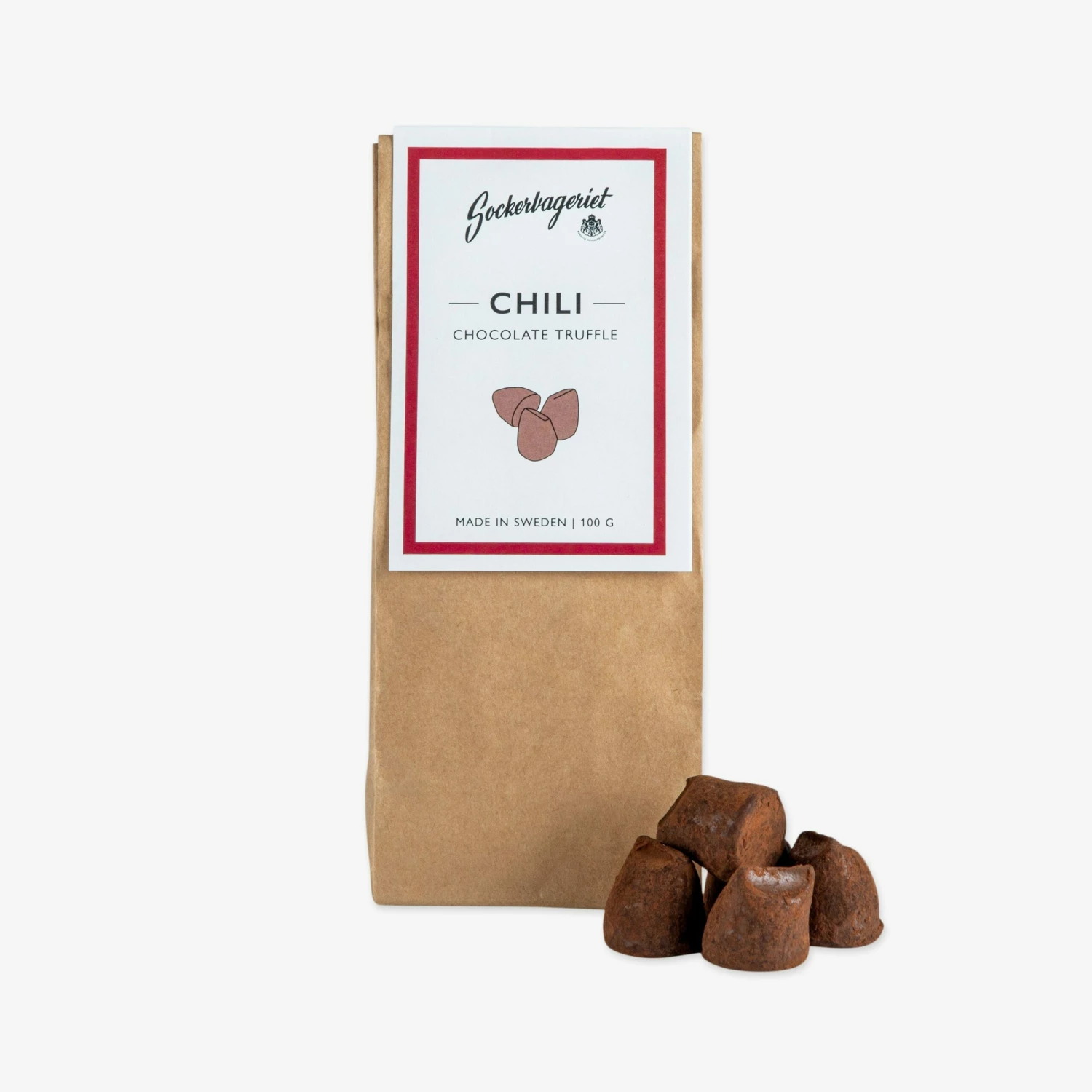 Trüffel Aus Zartbitterschokolade Chili 3 Trüffel Aus Zartbitterschokolade Chili