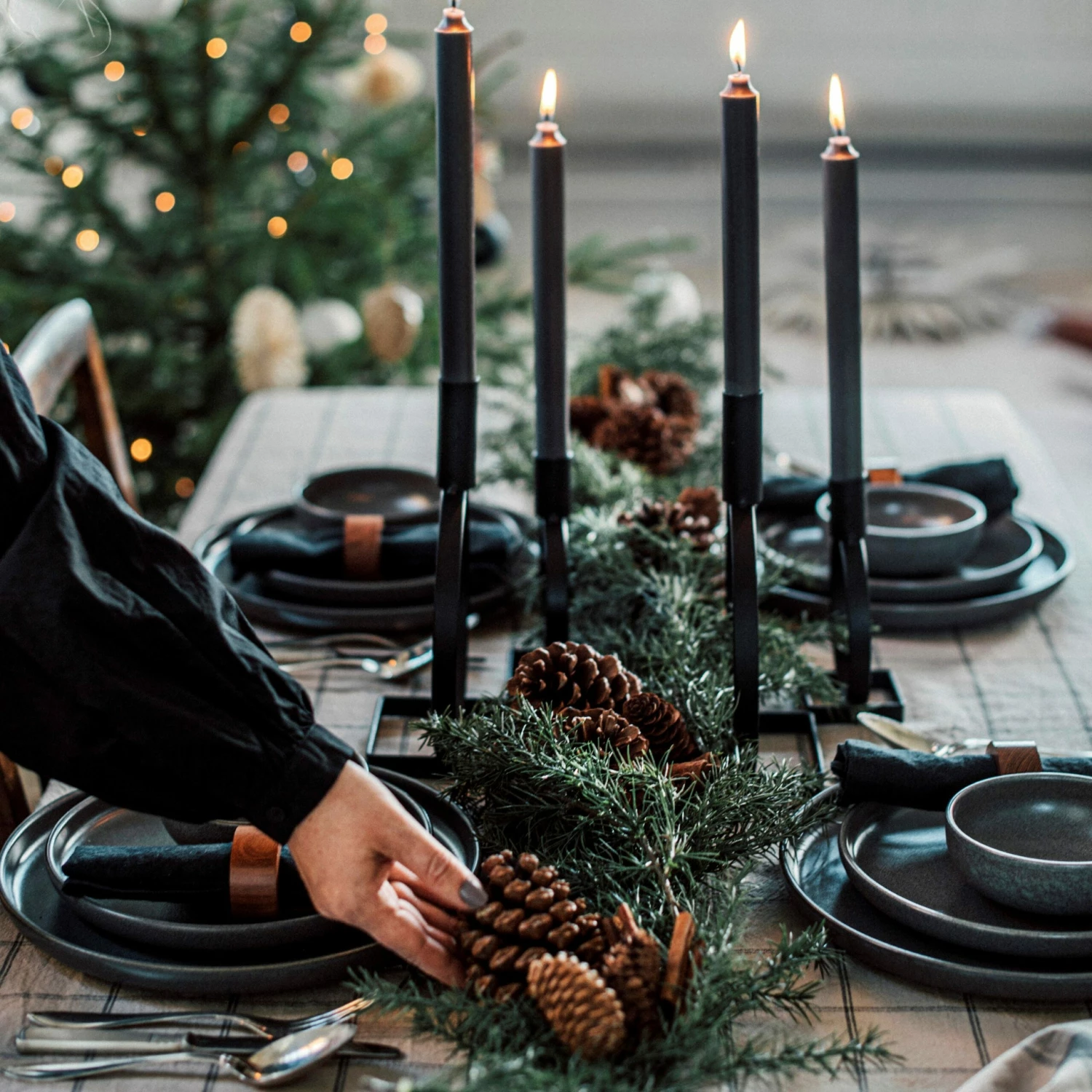 Zapfen Dekoration 4 Zapfen Dekoration – Bild 2