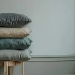 Kissen Leinen-Mix 50 X 50 Grau -GRANIT Verkäufe 401367 31410