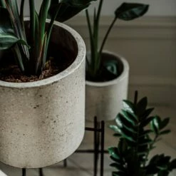 Pot Cement Terrazzo Ø19 Sand -GRANIT Verkäufe 401501 31961