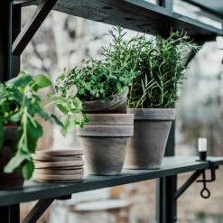 Blumentopf Terrakotta Grau Ø 18 Cm -GRANIT Verkäufe 401509 33560